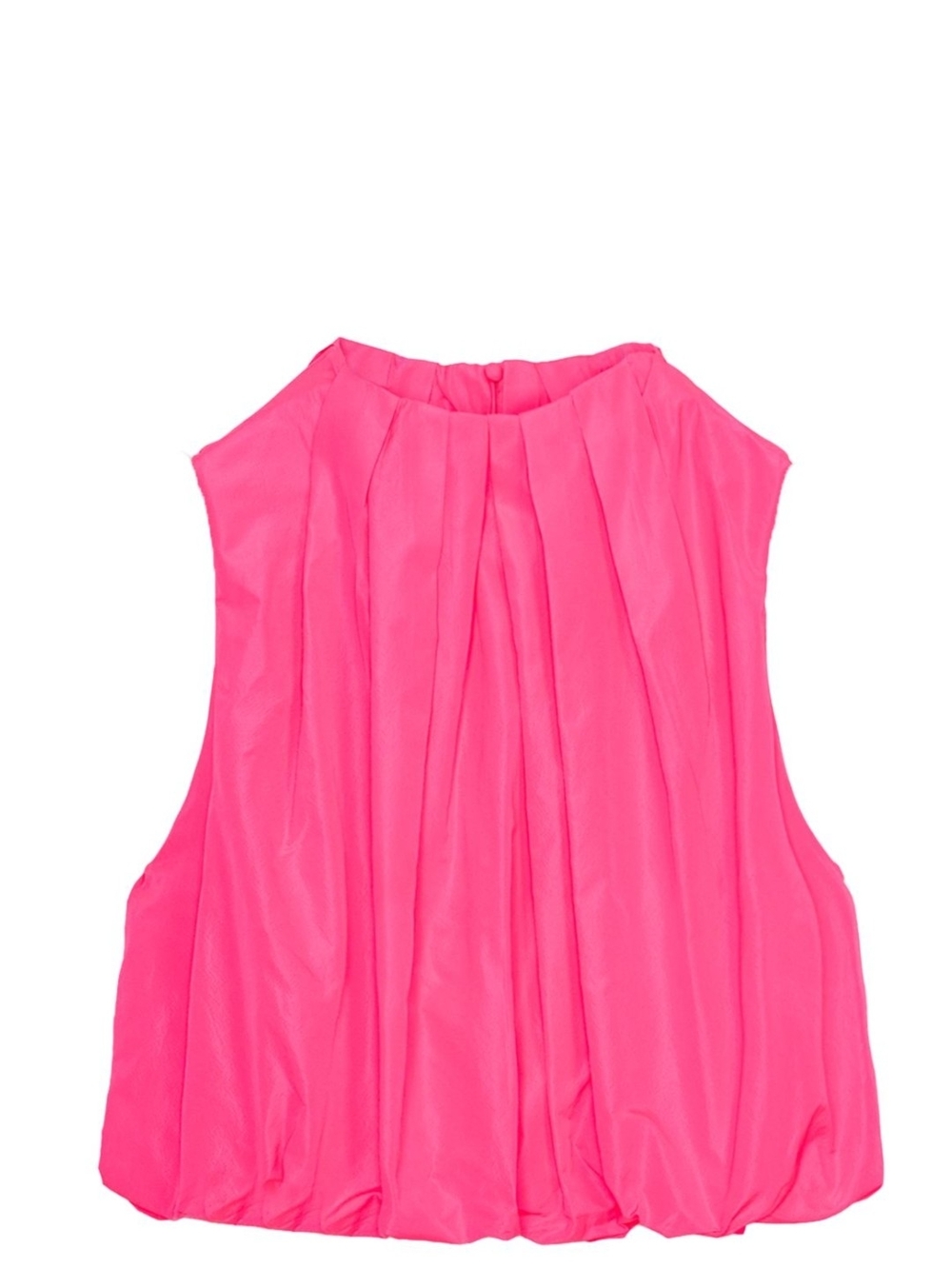 ZARA Taffeta Balloon Top- Fuchsia